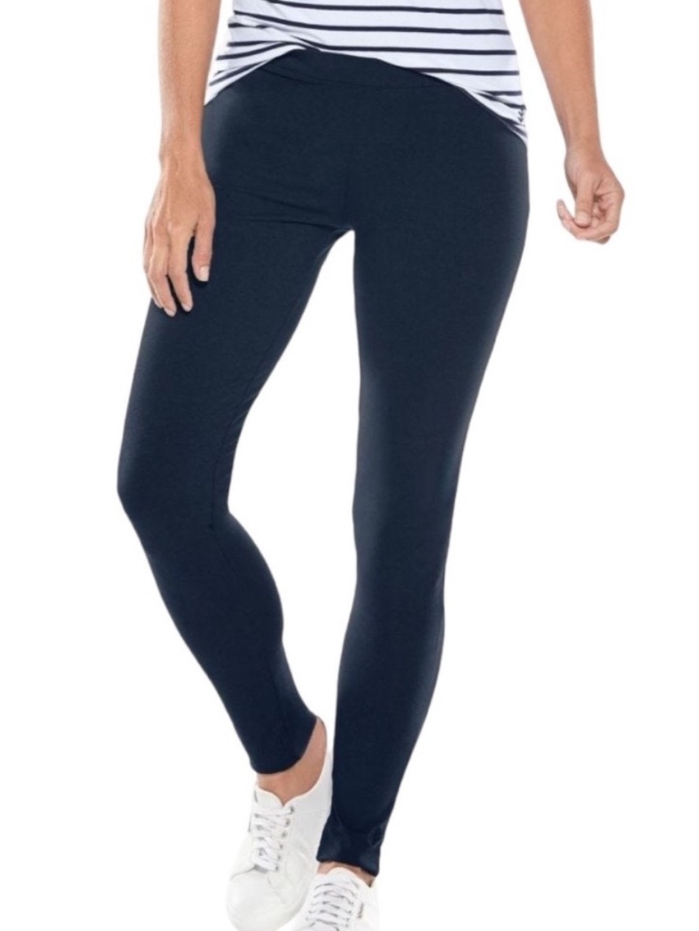 Coolibar Monterey Summer Leggings UV Protection Navy Size S